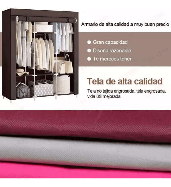 Closet Portátil de 3 Compartimientos - Imagen 7