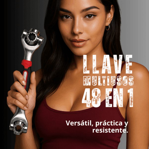 Llave Universal 48 en 1 Multifunción con Cabezal Giratorio