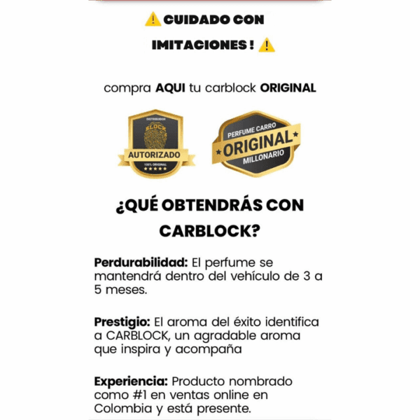 Carblock™ Premium AROMA DE MILLONARIOS - Imagen 10